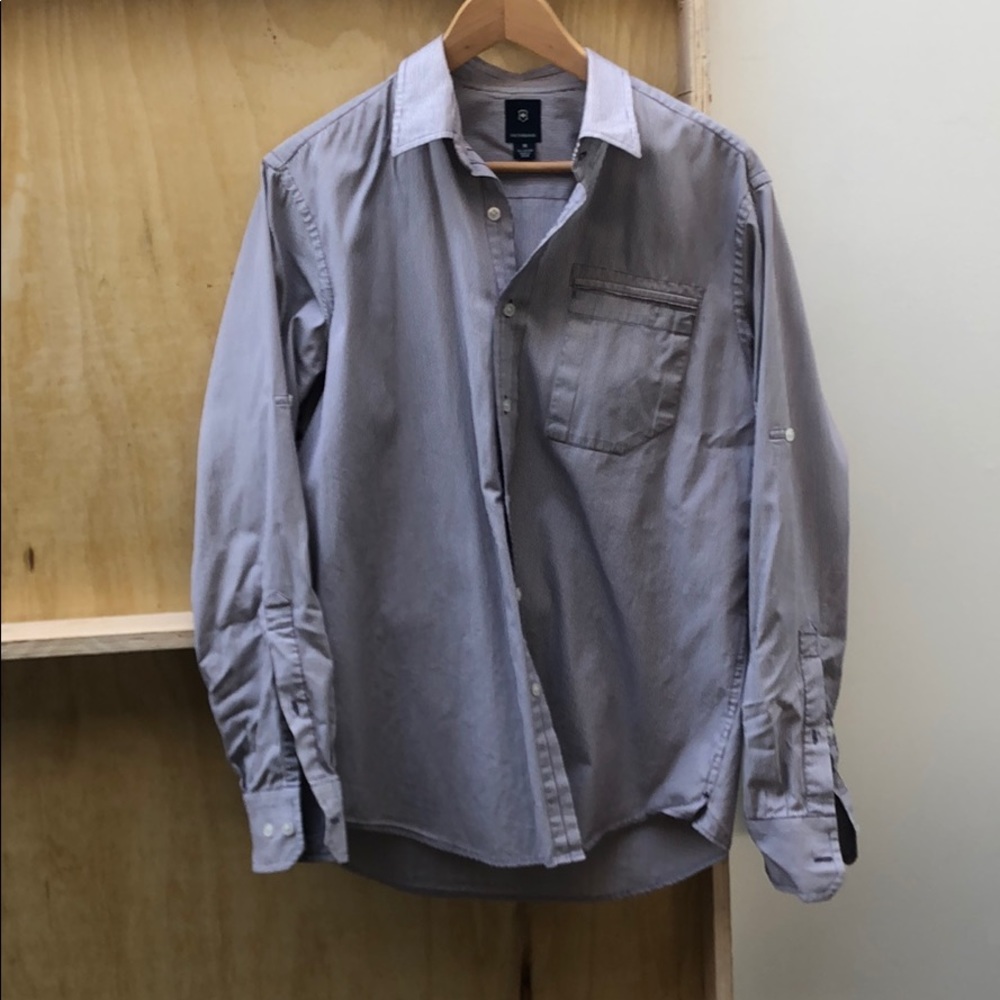 Victorinox men’s dress shirt pin stripped medium